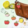 10Pcs 5 Styles Fruit Series Microfiber Leather Pendants FIND-CJ0005-21-6