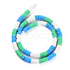 Fixed 3 Color Handmade Polymer Clay Bead Strands CLAY-S096-029J-2