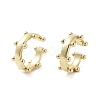 Rack Plating Brass Cuff Ring EJEW-C081-17G-1