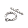 Non-Tarnish 304 Stainless Steel Ring Toggle Clasps STAS-A092-09B-P-2