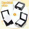 PU Leather Loose Diamnond Gemstone Display Boxes LBOX-WH0004-05-2