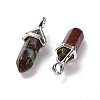 Natural Dragon Blood Pointed Pendants G-K329-48P-3
