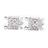 304 Stainless Steel Box Clasps STAS-P249-05S-1