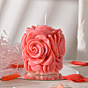 Valentine's Day 3D Rose Pillar DIY Candle Silicone Molds DIY-K064-03A-2