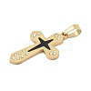 Ion Plating(IP) 304 Stainless Steel Enamel Rhinestone Pendants STAS-Q325-05I-G-2