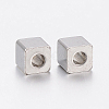 Tarnish Resistant 304 Stainless Steel Beads STAS-F148-4x4-06P-1