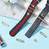 12Pcs 12 Style Wave & Flower & Heart & Lock & Key Alloy Rhinestones Watch Band Charms Set MOBA-PH0001-15-6
