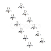 Ion Plating(IP) 304 Stainless Steel Cup Pearl Peg Bails Pin Pendants STAS-UN0009-03S-2