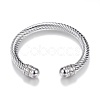 Tarnish Resistant 304 Stainless Steel Torque Cuff Bangles BJEW-D437-A15-1