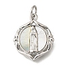 Brass Shell Pendants KK-D328-01P-C-1