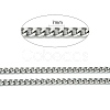 Tarnish Resistant 304 Stainless Steel Cuban Link Chains CHS-L015-12-2