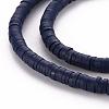 Flat Round Handmade Polymer Clay Bead Spacers CLAY-R067-4.0mm-35-3