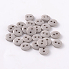 2-Hole Flat Round Resin Sewing Buttons for Costume Design BUTT-E119-14L-05-1