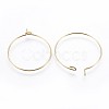 316 Surgical Stainless Steel Hoop Earring Findings STAS-P221-01C-G-2