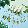 Painting Alloy Dangle Earrings EJEW-JE05740-2