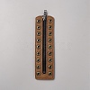 Cowhide Leather Lace-in Boot Zipper Inserts DIY-WH0499-06B-04-1
