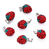 Polymer Clay Rhinestone Pendants RB-S055-39G-A-1