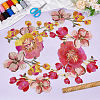 2Pcs 2 Colors Flower Pattern Polyester Computerized Embroidery Cloth Sew on Appliques PATC-NB0001-13A-4