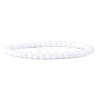 4mm Round Glass Beads Bracelet for Men KG3069-40-1