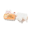 Christmas Rabbit Theme Opaque Resin Decoden Cabochons CRES-B022-04F-2