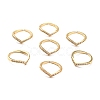 Clear Cubic Zirconia Crown Open Cuff Ring for Women X-RJEW-C018-15G-2