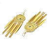 Golden Alloy Chandelier Earrings LS-EJEW-D092-03D-G-2