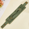 Cowhide Leather Cord Bracelets for Women Men BJEW-WH20012-04AG-01-7