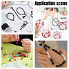 ARRICRAFT DIY Keychain Necklace Making Kit DIY-AR0003-51-7