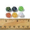 30Pcs 6 Colors Resin Rhinestone Beads RESI-FS0001-64-5