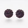 Polymer Clay Rhinestone Beads RB-K050-8mm-C04-2