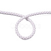 Braided Cowhide Leather Cord NWIR-N005-01R-4mm-4