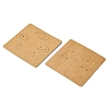 Kraft Paper Earring Display Cards with Hanging Hole EDIS-YW0001-04-2