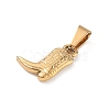 304 Stainless Steel Pendants SA-CBA34D4-05G-2