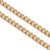 304 Stainless Steel Curb Chain Slider Bracelet Making AJEW-JB01524-01-3