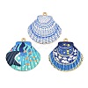 Printed 304 Stainless Steel Pendants SA-CBACE5A-01C-G-1