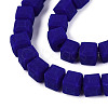 Opaque Frosted Glass Beads Strands GLAA-N072-01A-B10-3