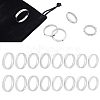 24Pcs 8 Size 201 Stainless Steel Grooved Finger Rings Set for Men Women RJEW-UN0002-40-1