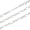 304 Stainless Steel Figaro Chains CHS-P028-13P-1