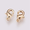 Brass Lobster Claw Clasps X-KK-T014-121G-2