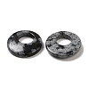 Natural Snowflake Obsidian Pendants G-T122-76M-2