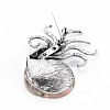 Octopus Shape Natural Conch Shell Fossil Brooch Pin G-N333-013-RS-5
