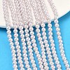 Electroplated Shell Pearl Beads Strands BSHE-G041-4mm-06-5