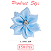 Polyester Rhinestones Flower for Ornament Appliques DIY Wedding FIND-WH20001-76A-2