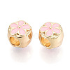 Alloy Enamel European Beads FIND-N011-05KCG-2