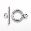 Tarnish Resistant 304 Stainless Steel Toggle Clasps X-STAS-P248-03P-1