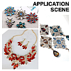 100Pcs Pointed Back Glass Rhinestone Cabochons RGLA-FG0001-13-6