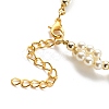 Glass Pearl Braided Beaded Bracelet BJEW-JB08593-5