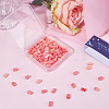 100Pcs Synthetic Coral Dyed Beads SHEL-SC0002-11-6