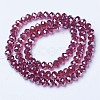 Electroplate Glass Beads Strands EGLA-A034-T1mm-A02-2