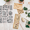 Rubber Clear Stamps DIY-WH0251-009-4